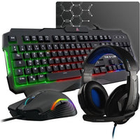 THE G-LAB Gaming Argon Combo Calibre + mouse e moquette + cuffia - KEYZ 120 FR, KULT 130, KORP 150, PAD - IT