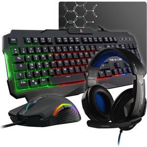 THE G-LAB Gaming Argon Combo Calibre + mouse e moquette + cuffia - KEYZ 120 FR, KULT 130, KORP 150, PAD - IT