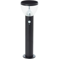 Terminale da esterno - BRILLIANT - TULIP - LED e solare - Rilevatore di movimento - Acciaio inossidabile e plastica - 4 W - Nero