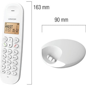 Telefono fisso cordless - LOGICOM - DECT ILOA 150 SOLO - Bianco - Senza segreteria telefonica