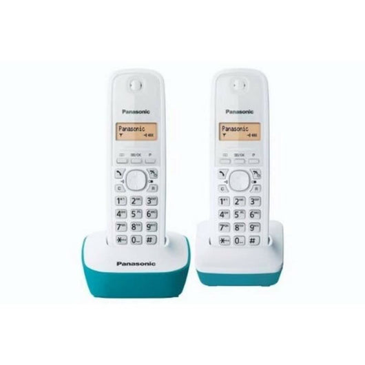 Telefono wireless Panasonic KX-TG1612FRC Duo senza segreteria bianca blu