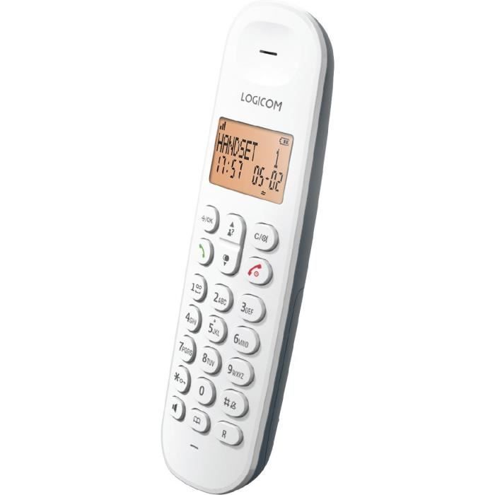 Telefono fisso cordless - LOGICOM - DECT ILOA 150 SOLO - Ardesia - Senza segreteria telefonica