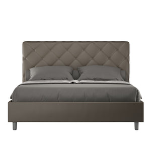 Letto Matrimoniale 160x200 cm Senza Rete Priya Cappuccino