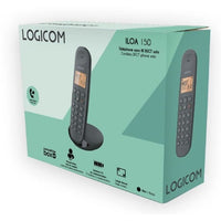 Telefono fisso cordless - LOGICOM - DECT ILOA 150 SOLO - Nero - Senza segreteria telefonica