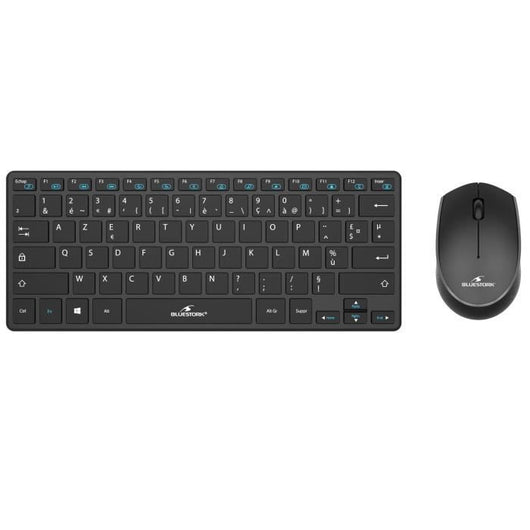 Tastiera wireless e pacchetto mouse - BlueStork - No./fr - Ultra Compact - Black Pack