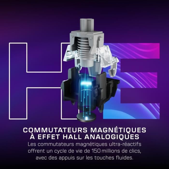 Tastiera da gioco magnetica meccanica RGB - TURTLE BEACH - Vulcan II TKL Pro - Nera