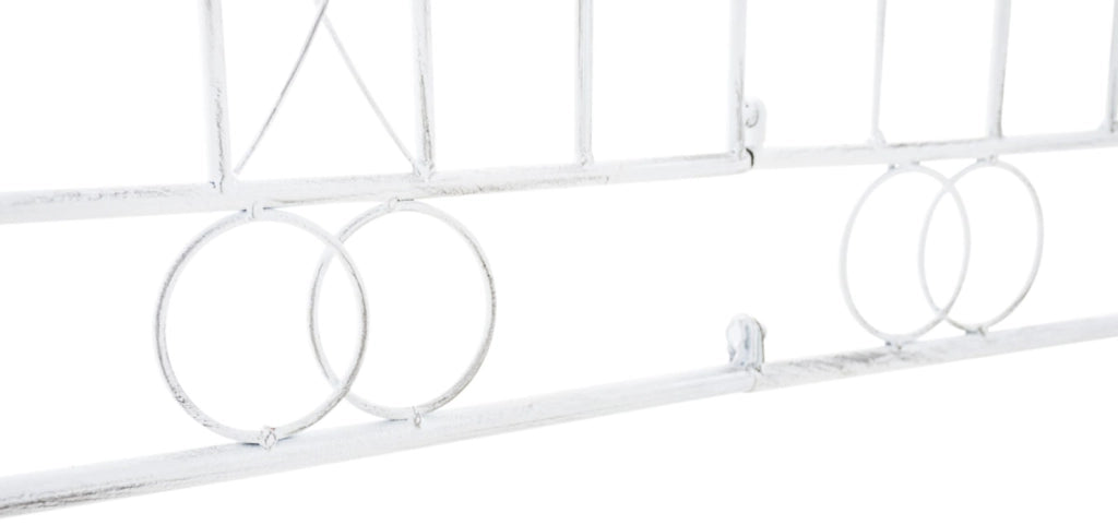 Set di 4 recinzioni da giardino Mangold bianco antico