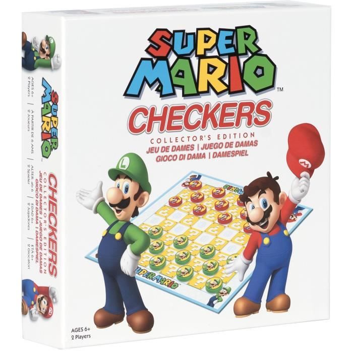 Super Mario Checkers - Gioco da tavolo - GOLIATH - Dai 6 anni in su