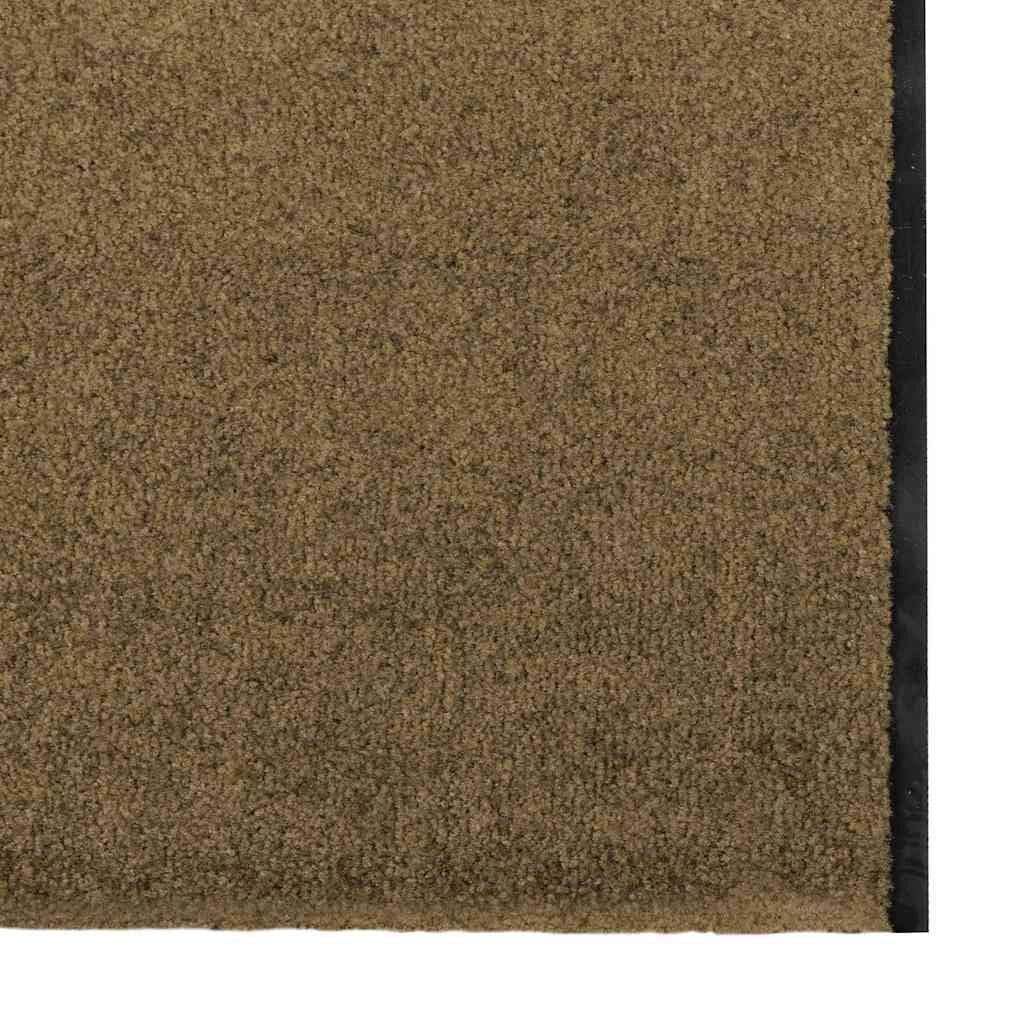 Zerbino d'ingresso rettangolare dal design moderno per uso interno ed esterno 120 x 350 cm poliammide marrone 02_0057937