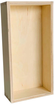 Scatola in berlina di pino - connessione a dadi - 1 pezzo - 30x15x7 cm