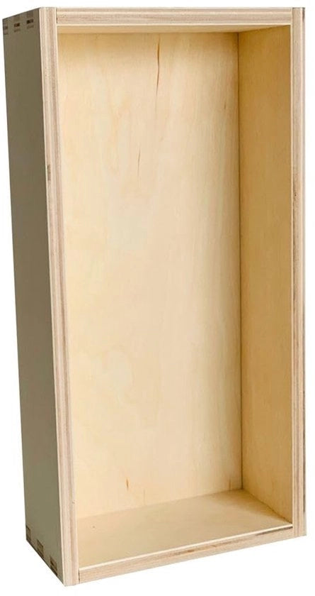 Scatola in berlina di pino - connessione a dadi - 1 pezzo - 30x15x7 cm