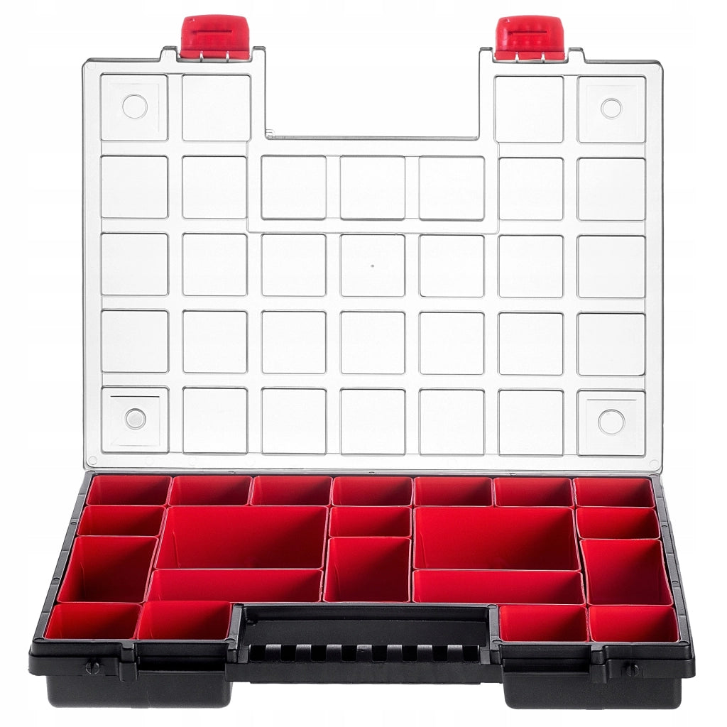 Set di 12 contenitori organizer per officina KADAX con 21 cassetti, ideali per garage.