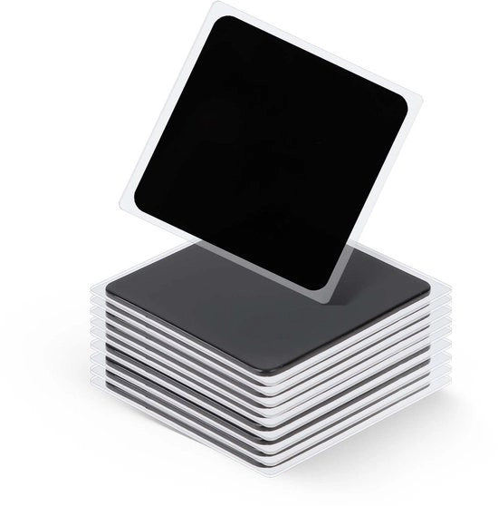 Pacchetto con 10 pad di antislittamento multifunzionali, pad di antislittamento per auto, nero, pad di gel siliconico riciclabile, tappetino di antislittamento lavabile, cruscotto, pad di antislittamento per supporto cellulare, protezione contro graffi.