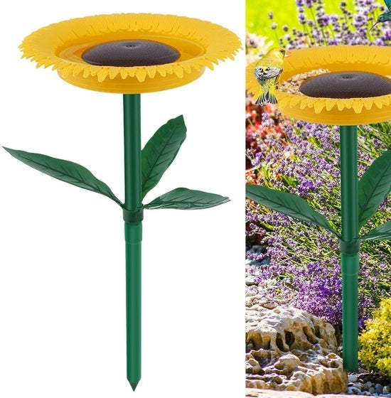 Vogabaglio in piedi diametro 24cm vogabaglio per esterno giardino altezza 43cm casetta per uccelli con piede a fiore piede di terra vogabaglio invernale in piedi per uccelli esterno giardino