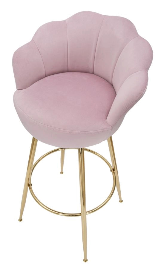 SGABELLO BAR VIENNA ROSA CM 55X53X110