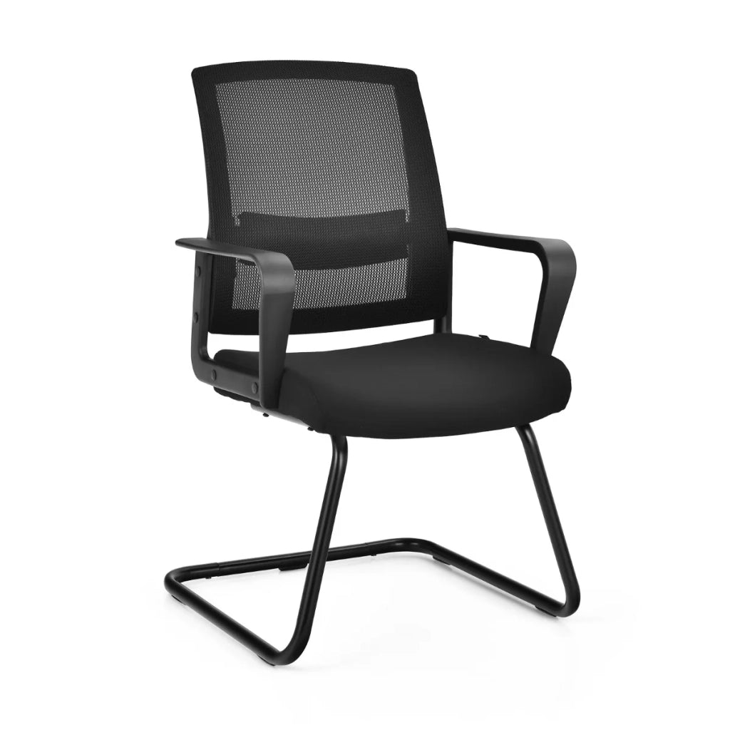 Sedia da ufficio/conferenza 60 x 54,5 x 94 cm supporta fino a 136 kg design ergonomico moderno in rete nera 20_0020817