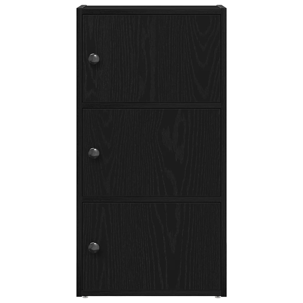 Libreria Rovere Nero 40x24x77 cm in Legno Multistrato 860365