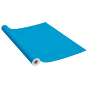 Pellicola Autoadesiva per Mobili Azzurra 500x90 cm in PVC CFW9047285