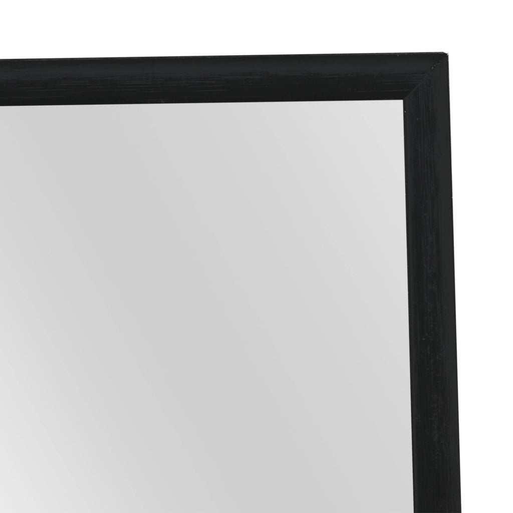 Specchio da Porta Lesina 120 x 37 cm - Nero [en.casa]