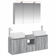 Set di Armadi da Bagno 4 pcs Sonoma grigio Legno ingegnerizzato 3406420