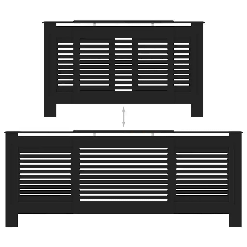 Copertura per Radiatore Nera in MDF 205 cm 325552