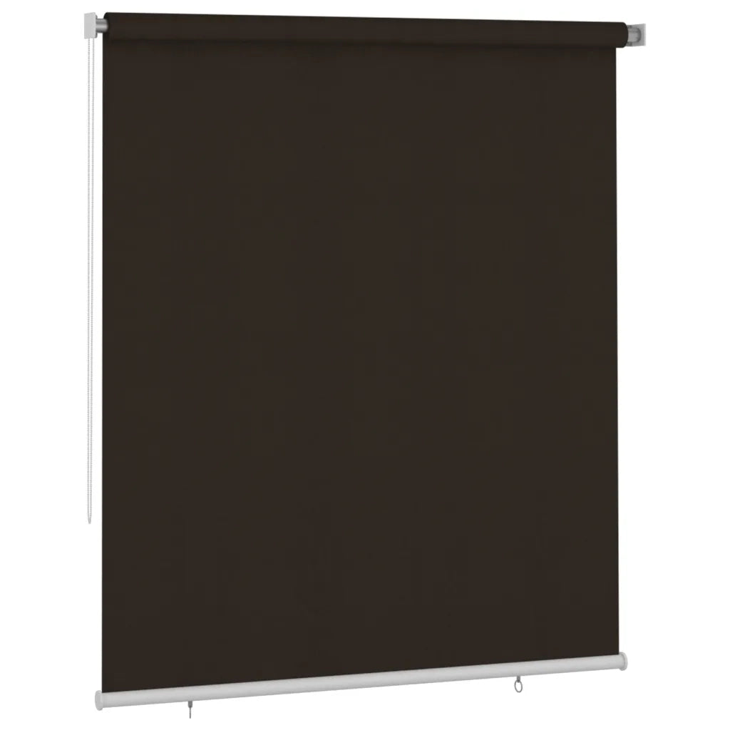 vidaXL Tenda a Rullo per Esterni 200x230 cm Marrone HDPE