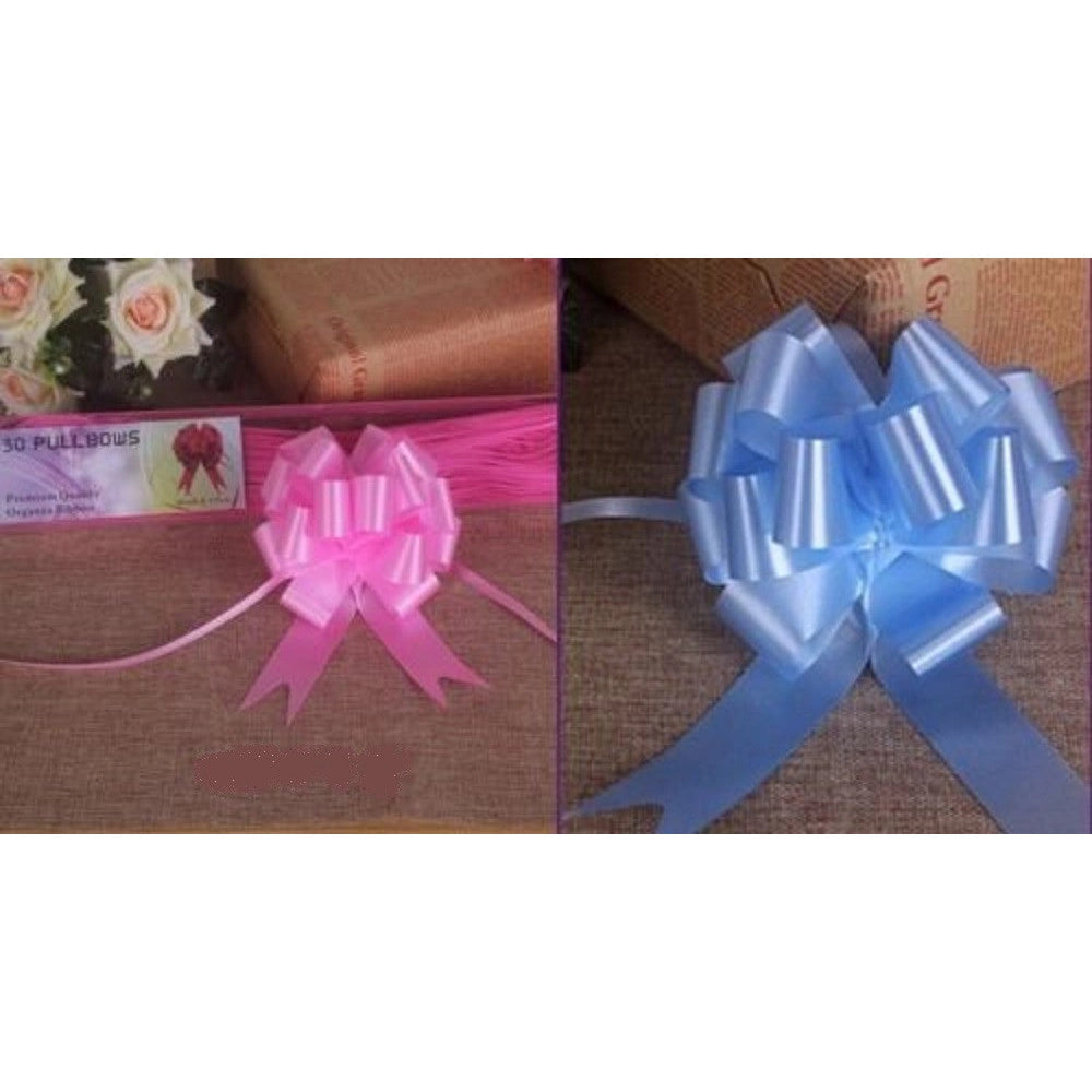 Trade Shop - 30 Coccarde Autotiranti Matrimonio Nozze Auto Casa Sposi Fiocco Rosa Celeste -