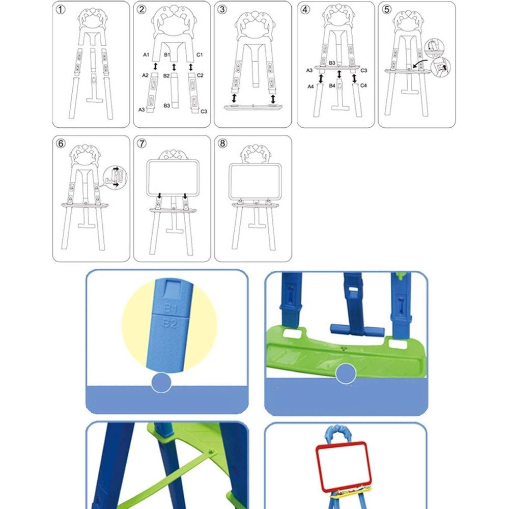 Trade Shop - Tavolo Da Disegno Magnetico Per Bambini Con Treppiede Gioco Didattico Educativo -