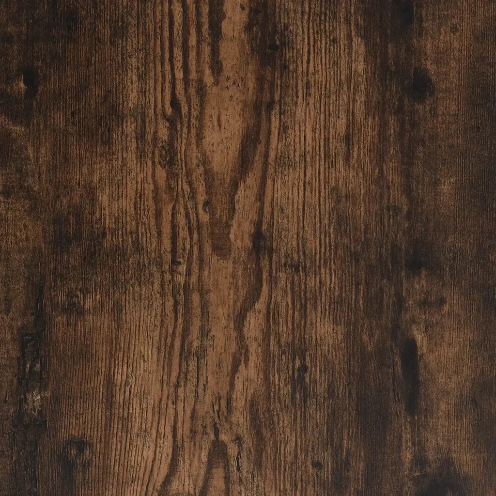 Panca Portaoggetti-Sgabello-Panca con Contenitore Rovere Fumo 62x42x46 cm Legno Multistrato