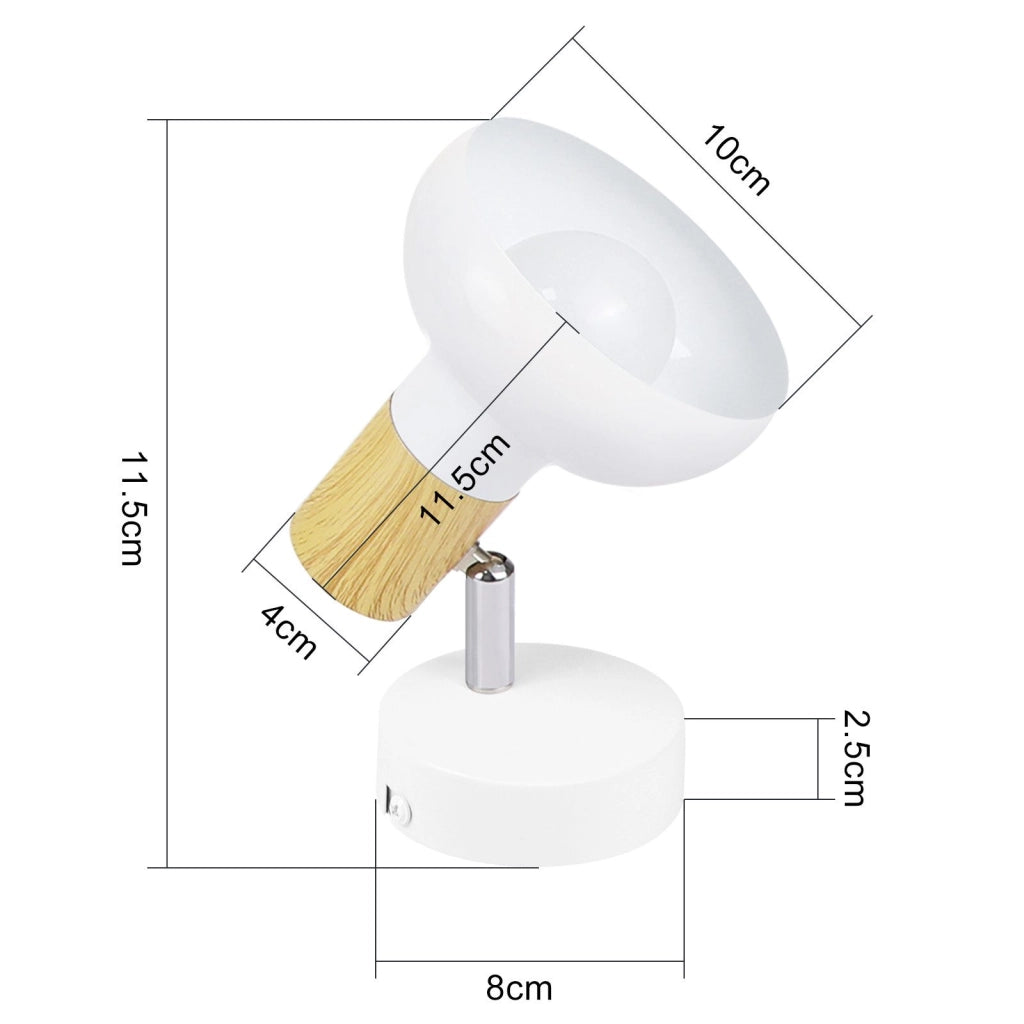 ZMH Faretto da soffitto 1 fiamma E14 paralume ferro per corridoio camera letto