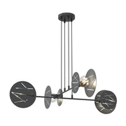 Lampada a sospensione Xotic in acciaio nero opaco