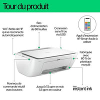 Stampante All-in-One a getto d'inchiostro a colori HP DeskJet 2810e - 3 mesi di inchiostro istantaneo inclusi con HP+