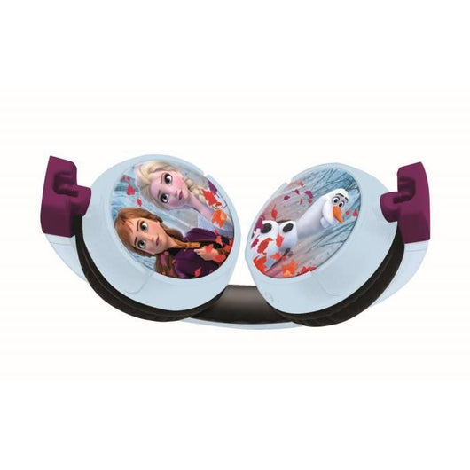 SNOW QUEEN Comode cuffie pieghevoli 2 in 1 bluetooth e cablate per bambini con limitazione del suono - LEXIBOOK