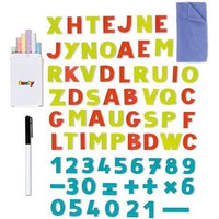 Smoby - Tavoletta in legno bifacciale - Ardesia gesso e bianco magnetico - Pieghevole - 80 accessori