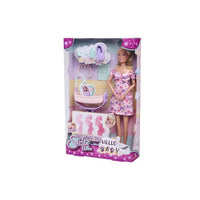 Smoby - Steffi Love - Futura Mamma - Bambola manichino incinta (29cm) - Accessori bebè - Bottone per allargare la pancia