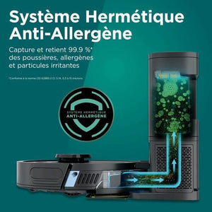 Shark Matrix Plus RV2620WAEU - Robot aspirapolvere e lavapavimenti 2 in 1 autosvuotante - Pulisce angoli e spigoli - Copertura ottimale