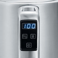 SEVERIN WK3418 Bollitore 1,7 L con temperatura regolabile fino a 100  C, incrementi di 5  C, display LCD, senza bisfenolo A, base 360 , acciaio inossidabile