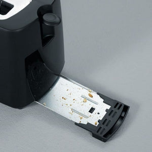 Severin AT2287 Grille-Pain 700 W, fino a 2 fette, grado di doratura regolabile, supporto per pasticcini, espulsione automatica, nero