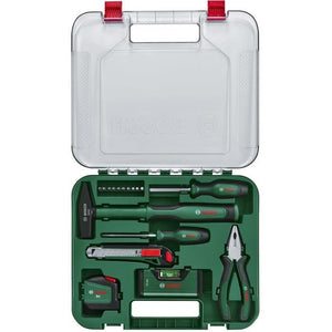 Set di utensili manuali ''Universal'' Bosch da 17 pezzi (kit di utensili di riparazione versatili per uso domestico)