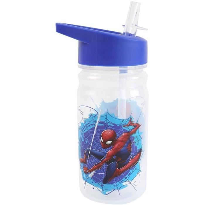 Set di stoviglie - FUN HOUSE - SPIDERMAN - Bicchiere, piatto 22 cm e 16 cm, posate, borraccia e snack box