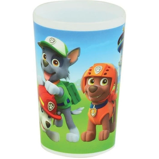 Set di piatti - FUN HOUSE - PAW PATROL - Vetro, 2 piatti fondi 16 cm, posate, borraccia, bicchiere e tazza