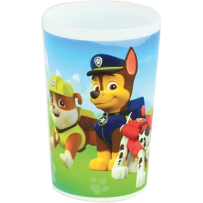 Set di piatti - FUN HOUSE - PAW PATROL - Vetro, 2 piatti fondi 16 cm, posate, borraccia, bicchiere e tazza