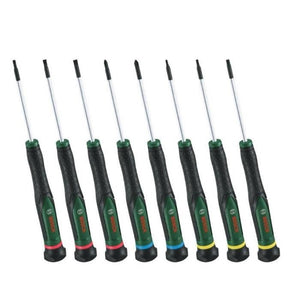 Set di cacciaviti Bosch da 8 pezzi (per fai da te/modellismo/artigianato, punte precise e magnetiche PH/TX/HEX/Slotted)