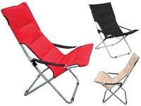 SEDIA POLTRONA PIEGHEVOLE CM.60x47xH92 IMBOTTITA NIDO SEDIE ARREDO GIARDINO