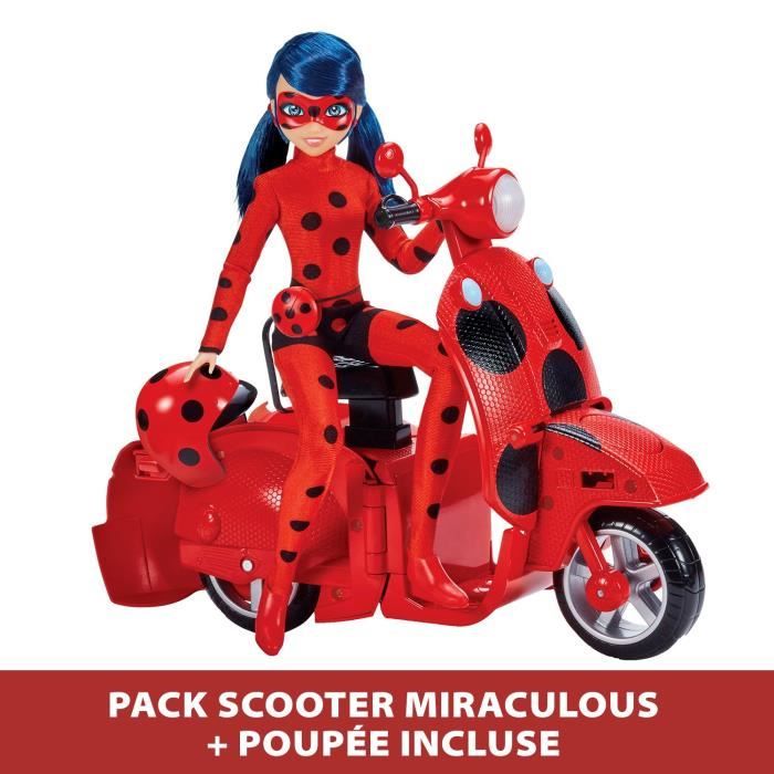 Scooter Miracollous Switch'n Go + Ladybug Lucky Charm Bandai 26 cm bambola articolata - P50668