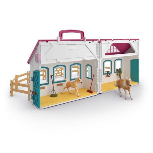 SCHLEICH 42703 Horse Club Set stalla trasportabile, da 4 anni