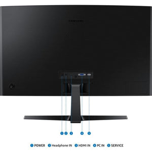 Schermo PC - SAMSUNG - S24D366GAU - 24 FHD 1800R - Pannello VA - 100Hz - 4ms - 1 HDMI - Inclinabile - Nero
