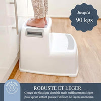 Scaletta - DREAMBABY - 2 Up - Antiscivolo e strutturato - Fino a 80 kg per bambini e adulti - Grigio