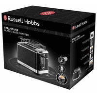 Russell Hobbs 28091-56 Tostapane con struttura, Lift'n Look, Slot XL, Forno regolabile, Scaldaforno - Nero
