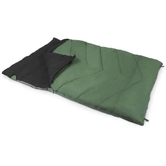 Sacco a pelo - KAMPA - Verde 12 Doppio - 2 persone - 2,25 mx 1,5 m - Rosso